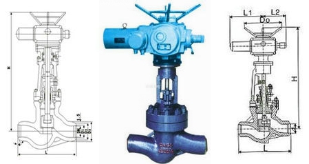 電動焊接截止閥結構圖